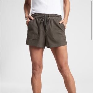 Athleta Green/Gray Farallon Shorts Size 2 Elastic Waist